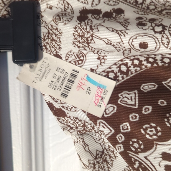Talbots 100% silk - size 2p skirt NWT - Picture 3 of 5